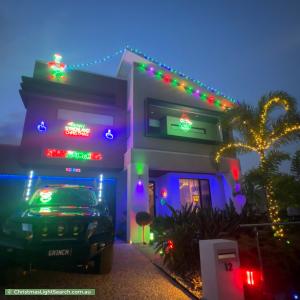 Christmas Light display at 12 Bedarra Crescent, Burpengary East