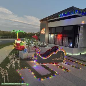 Christmas Light display at 115 Burleigh Drive, Burns Beach