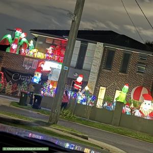 Christmas Light display at 91 Shorts Road, Coburg North