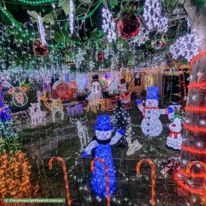 Christmas Light display at 8 Kennack Vista, Atwell