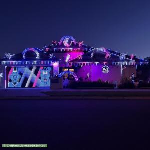 Christmas Light display at 15 Solaia Loop, Woodvale