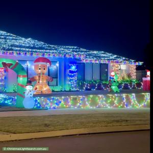 Christmas Light display at 6 Calne Court, Wellard