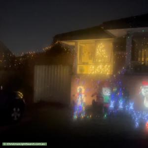 Christmas Light display at 21 Roberts Street, Glen Waverley