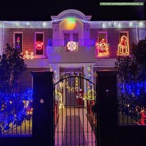 Christmas Light display at 11 Woodhouse Road, Doncaster East