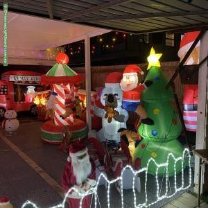 Christmas Light display at  Stevens Street, Southport