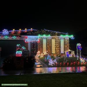 Christmas Light display at 2 Delta road, Beveridge