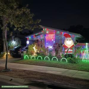 Christmas Light display at 11 Singleton Close, Smithfield