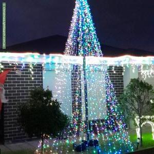 Christmas Light display at 13 Brookfield Street, Blakeview