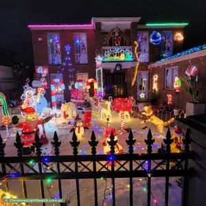 Christmas Light display at 13 Anthony Court, Hallam