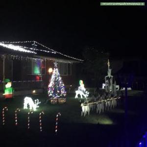 Christmas Light display at 44 Warrendine Street, Orange