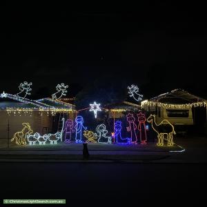 Christmas Light display at 23 Adelaide Circle, Craigie
