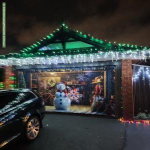 Christmas Light display at 30 Scarborough Avenue, Cranbourne West