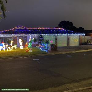 Christmas Light display at 24 Talladira Way, Woodcroft