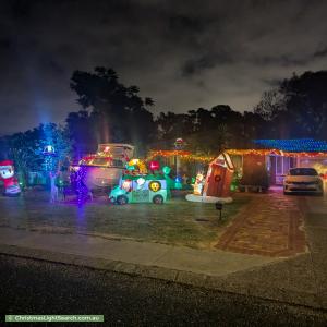 Christmas Light display at 12 Larix Way, Forrestfield