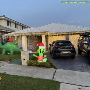 Christmas Light display at 18 Harper Street, Calderwood