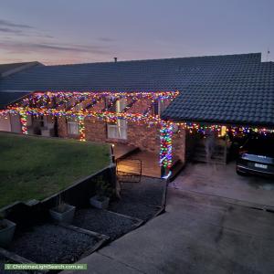 Christmas Light display at 61 Mountain Circuit, Calwell