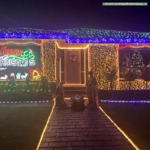 Christmas Light display at 15 Sutherland Avenue, Aspendale Gardens