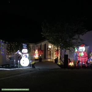 Christmas Light display at 37 Richter Close, Fadden