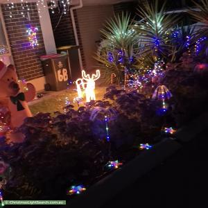 Christmas Light display at 6B Banks Crescent, Evanston
