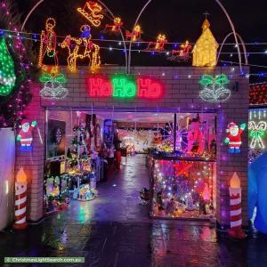 Christmas Light display at 4 Yalta Court, Clayton South