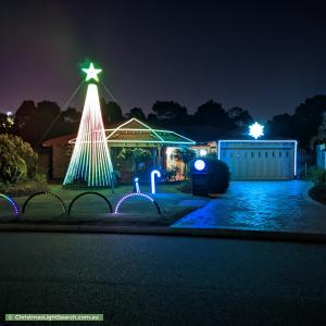 Christmas Light display at 22 Burtonia Place, Canning Vale