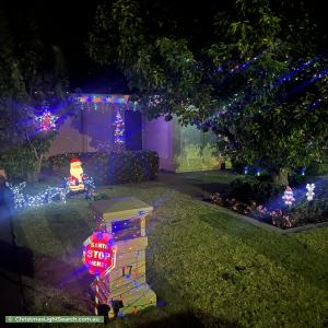 Christmas Light display at 17 Explorer Parade, Hewett