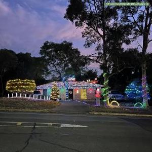 Christmas Light display at 84 Sunnymeade Drive, Aberfoyle Park