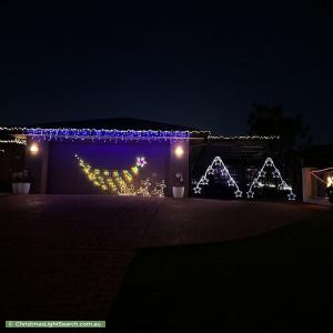 Christmas Light display at 6 Lewis Place, Manly West