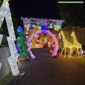 Christmas Light display at 18 Como Road, Oyster Bay