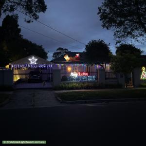 Christmas Light display at 6 Coolac Street, Cheltenham