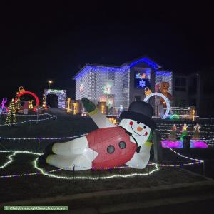 Christmas Light display at 49 Frances Burke Street, Gungahlin