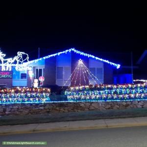 Christmas Light display at 94 Outtrim Avenue, Calwell