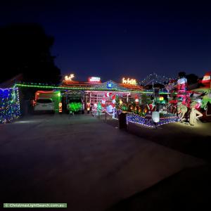 Christmas Light display at 17 Throsby Close, Karabar