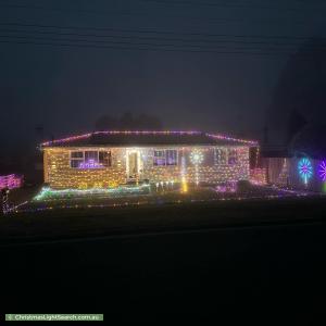 Christmas Light display at 12 Haywoods Lane, Somerset