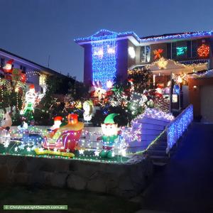 Christmas Light display at 2 Valley View Crescent, Berwick