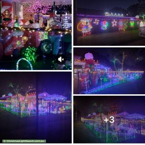Christmas Light display at  Vincent Street, Calamvale