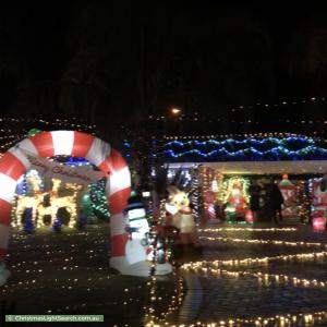 Christmas Light display at 16 Herald Rise, Greenfields