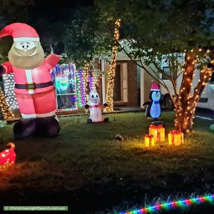 Christmas Light display at 52 Bales Street, Mount Waverley