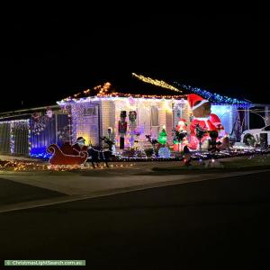 Christmas Light display at 41 Gonis Circuit, Evanston Gardens