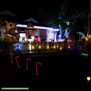 Christmas Light display at 84 Orange Street, Bentleigh East