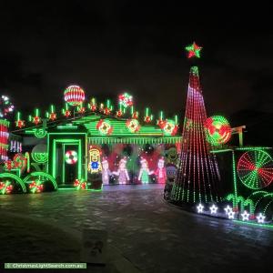 Christmas Light display at 31A Wem Mews, High Wycombe