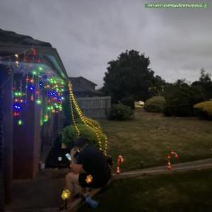 Christmas Light display at 2 Tripoli Court, Hallam