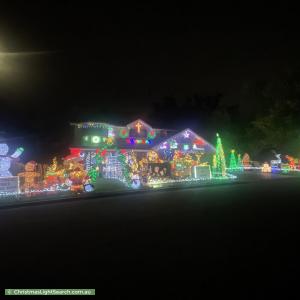 Christmas Light display at 14 Murrumba Place, Castle Hill