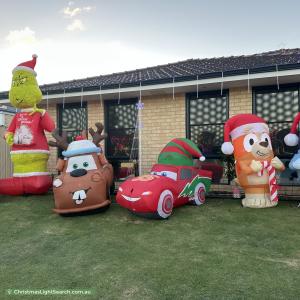 Christmas Light display at 48 Kendall Boulevard, Baldivis