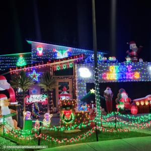 Christmas Light display at 11 Advocate Drive, Kingston