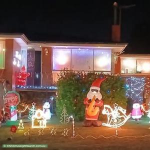 Christmas Light display at 15 Arnold Street, Newnham