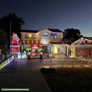 Christmas Light display at  Corella Street, Lesmurdie