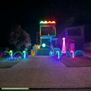 Christmas Light display at 72B McCallum Crescent, Ardross