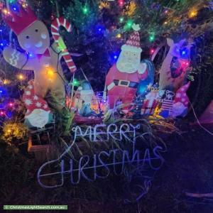 Christmas Light display at 62 Leicester Grove, Andrews Farm