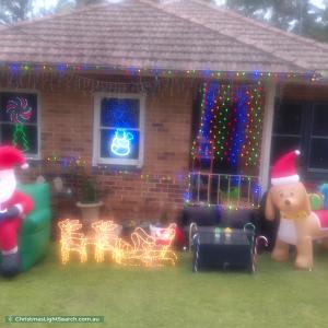 Christmas Light display at 29 Elizabeth Crescent, Northmead